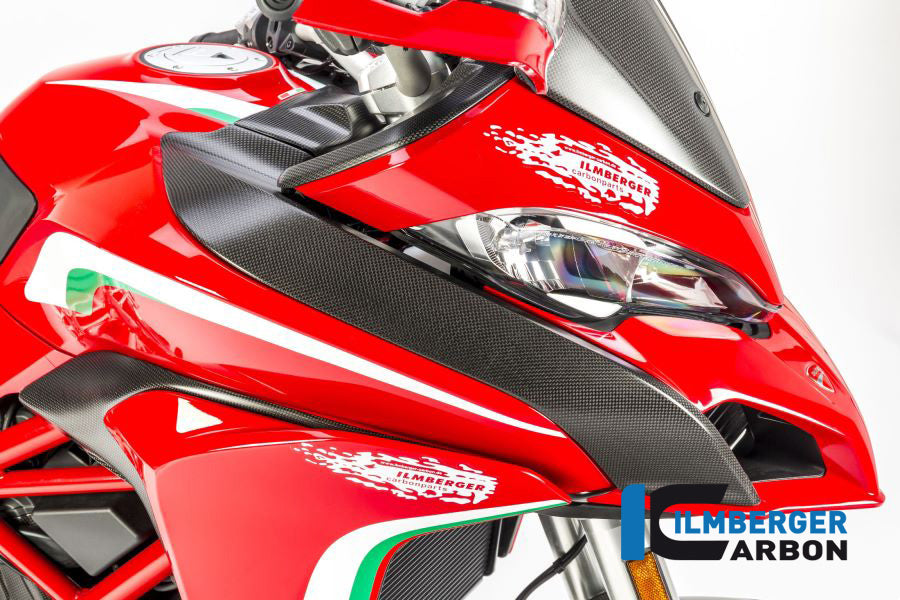 Ilmberger Carbon Tank Cover Right / Air Channel Cover Right Side Surface Ducati MTS 1200 2015 - Matte