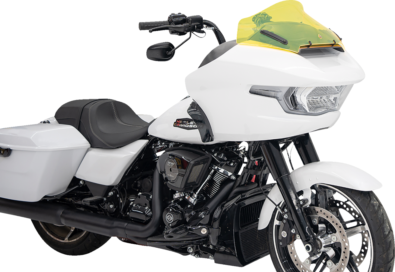 Klock Werks Ice Flare® Windshield - 10" - Yellow Ice - '23-'25 FLTRX