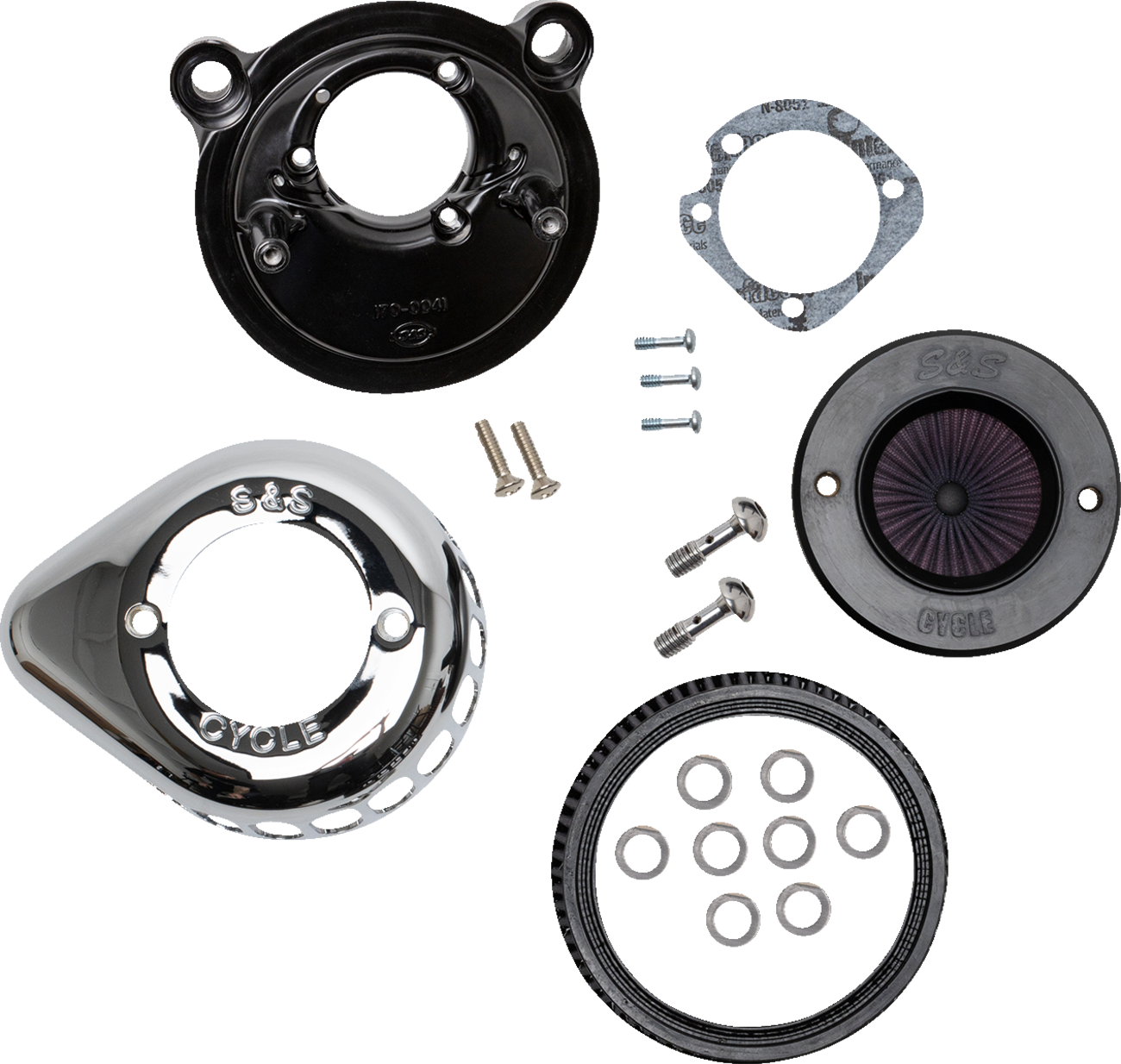 S&S Cycle Air Stinger Stealth Air Cleaner Kit - Chrome