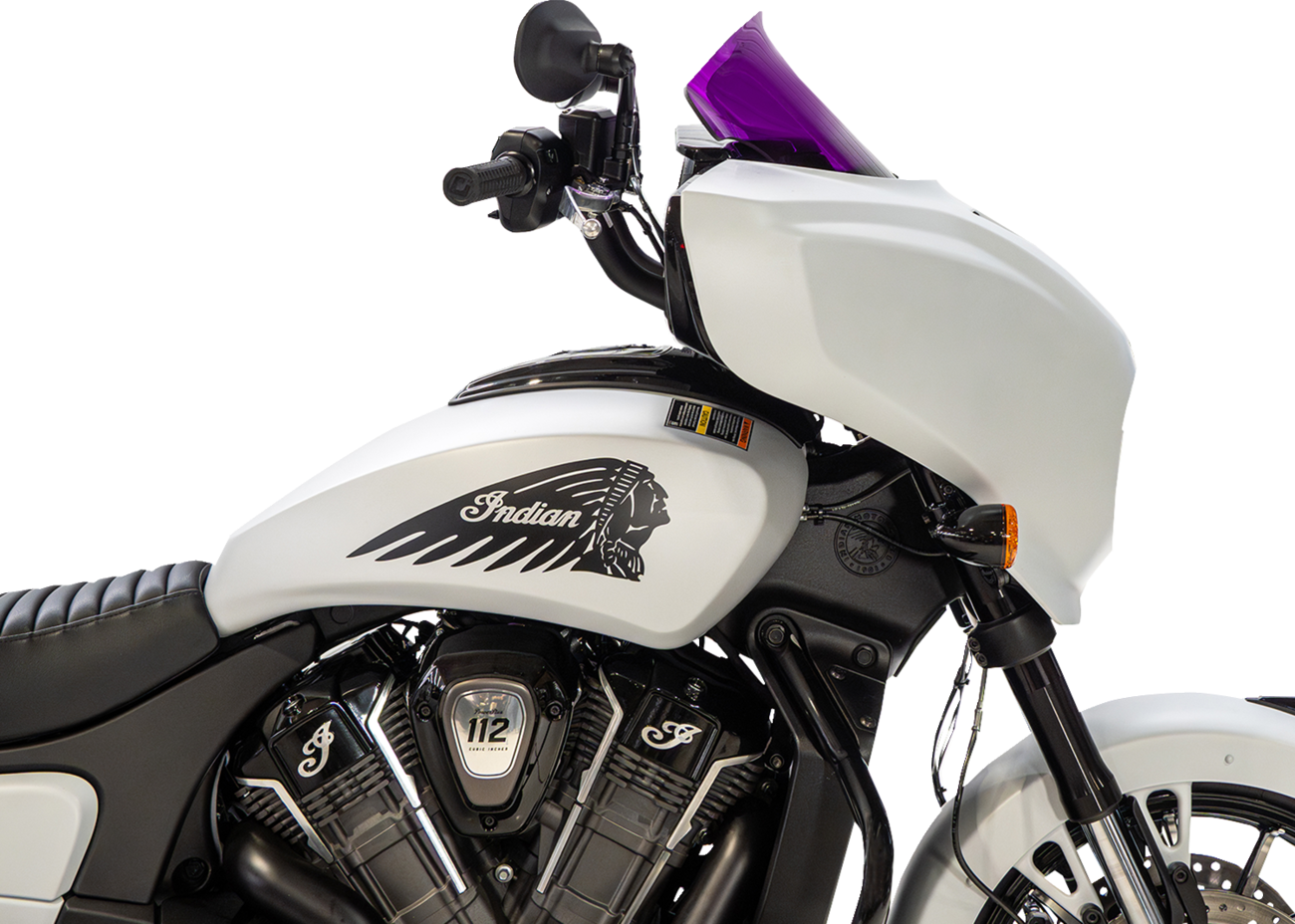 Klock Werks Windshield - 9" - Purple - Chieftain PowerPlus/Roadmaster PowerPlus