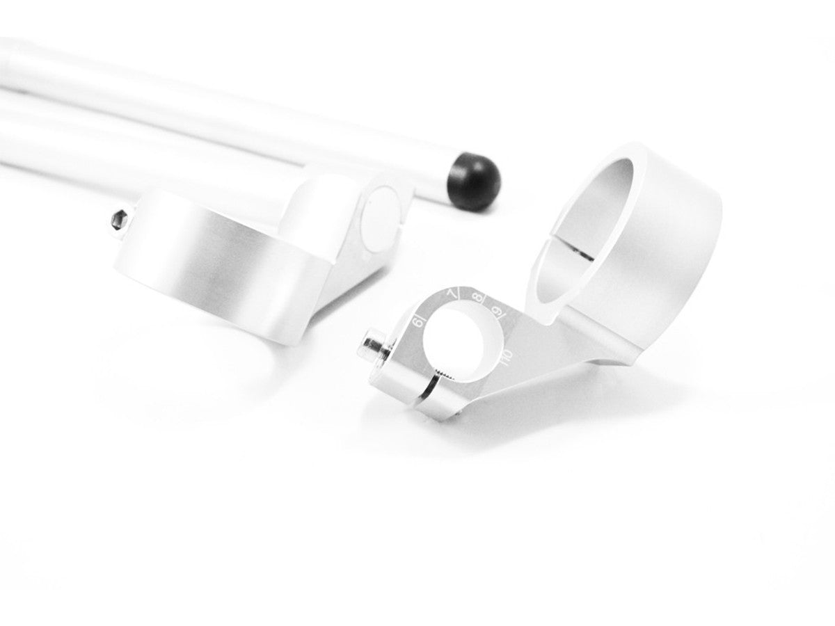 Ducabike DBK BSR5335 ADJUSTABLE HANDLEBAR 53mm RISE 35 MM - SILVER