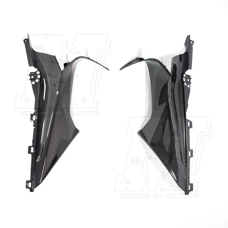 Ilmberger Carbon Fiber Upper Fairing Badge Holder Set For S1000RR 20-25 - Set (Left+Right)