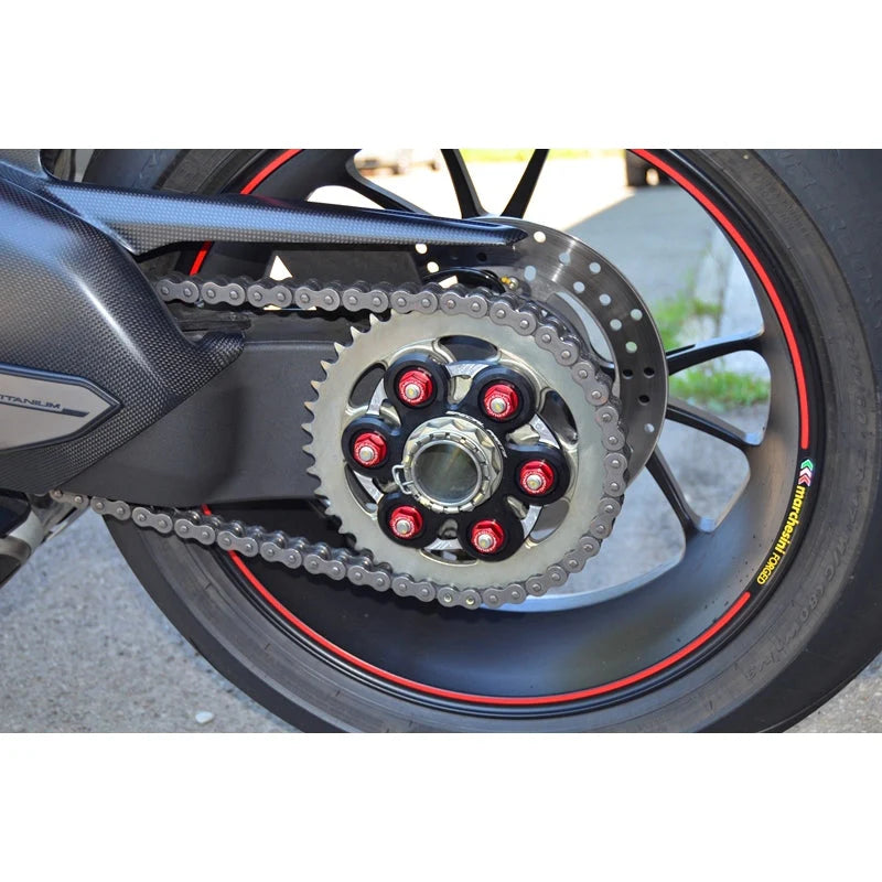 Ducabike DBK CNC Aluminum BiColor Sprocket Carrier For Streetfighter V4