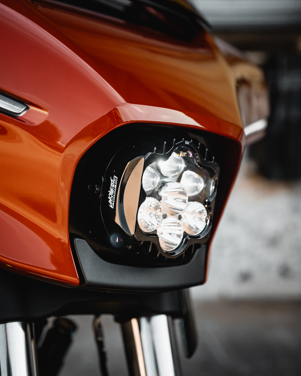 Custom Dynamics LED Headlight - Shark Demon® - FLHX/FLHL