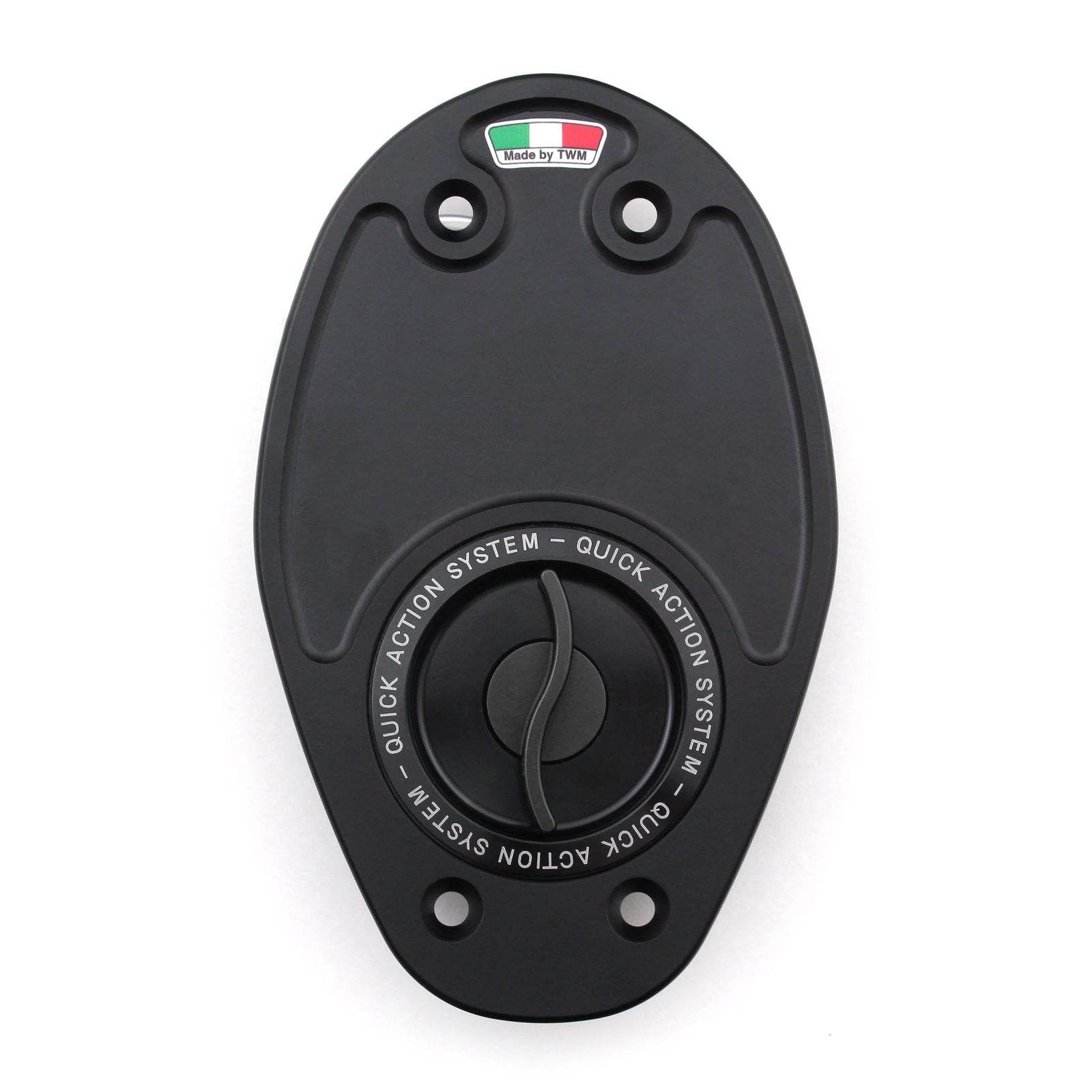 TWM CNC Aluminum Gas Cap / Fuel Cap with Black Center Cap for Ducati Motorcycles