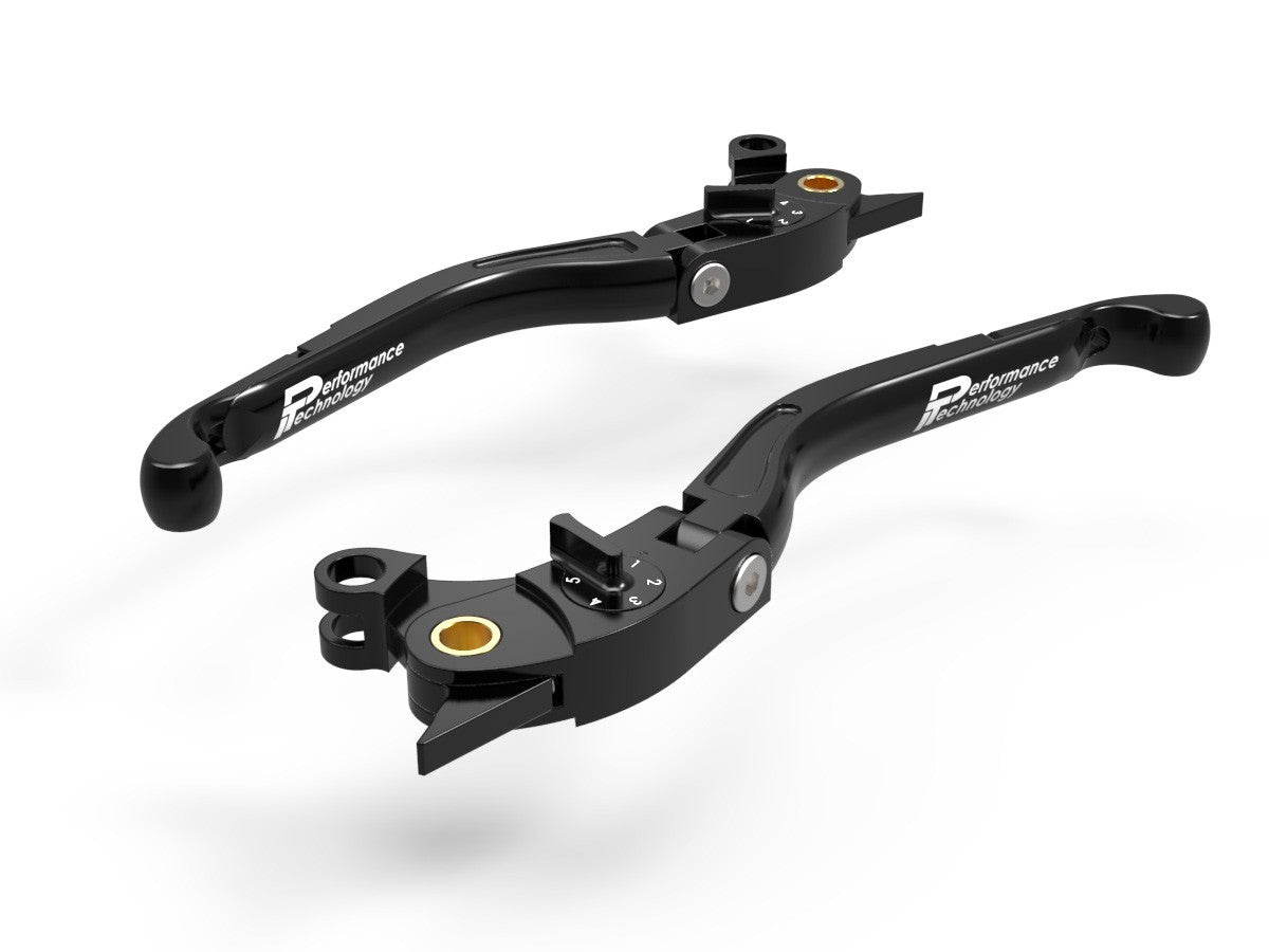 Ducabike DBK LEA02 Brake / Clutch Adjustable Levers Eco GP 2 - BLACK-BLACK