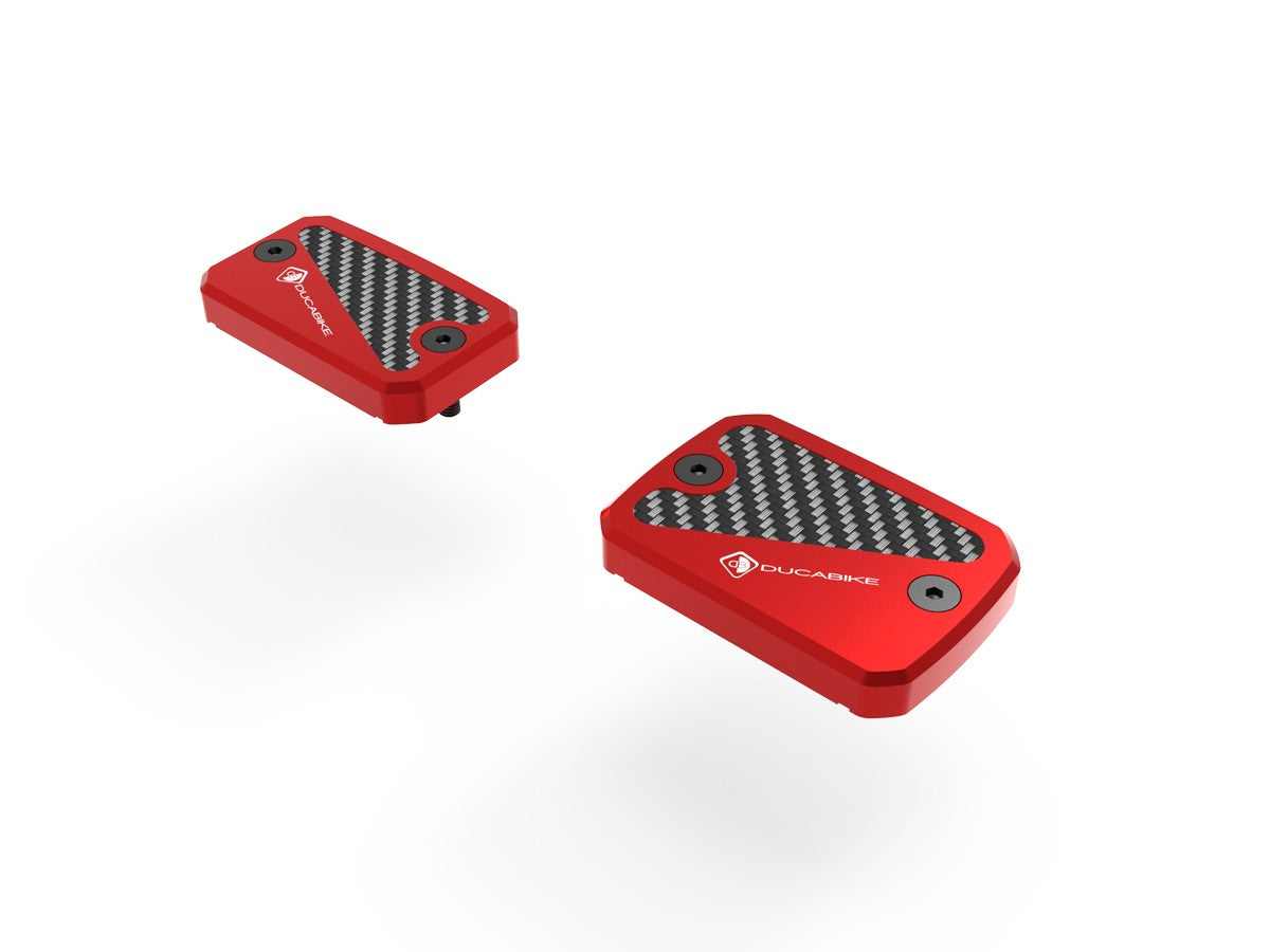 Ducabike DBK TLS13 Fluid Reservoir Caps - Red