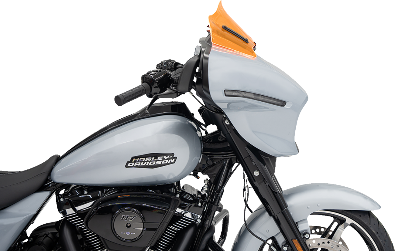 Klock Werks Ice Flare® Windshield - 8" - Orange Ice - FLHX