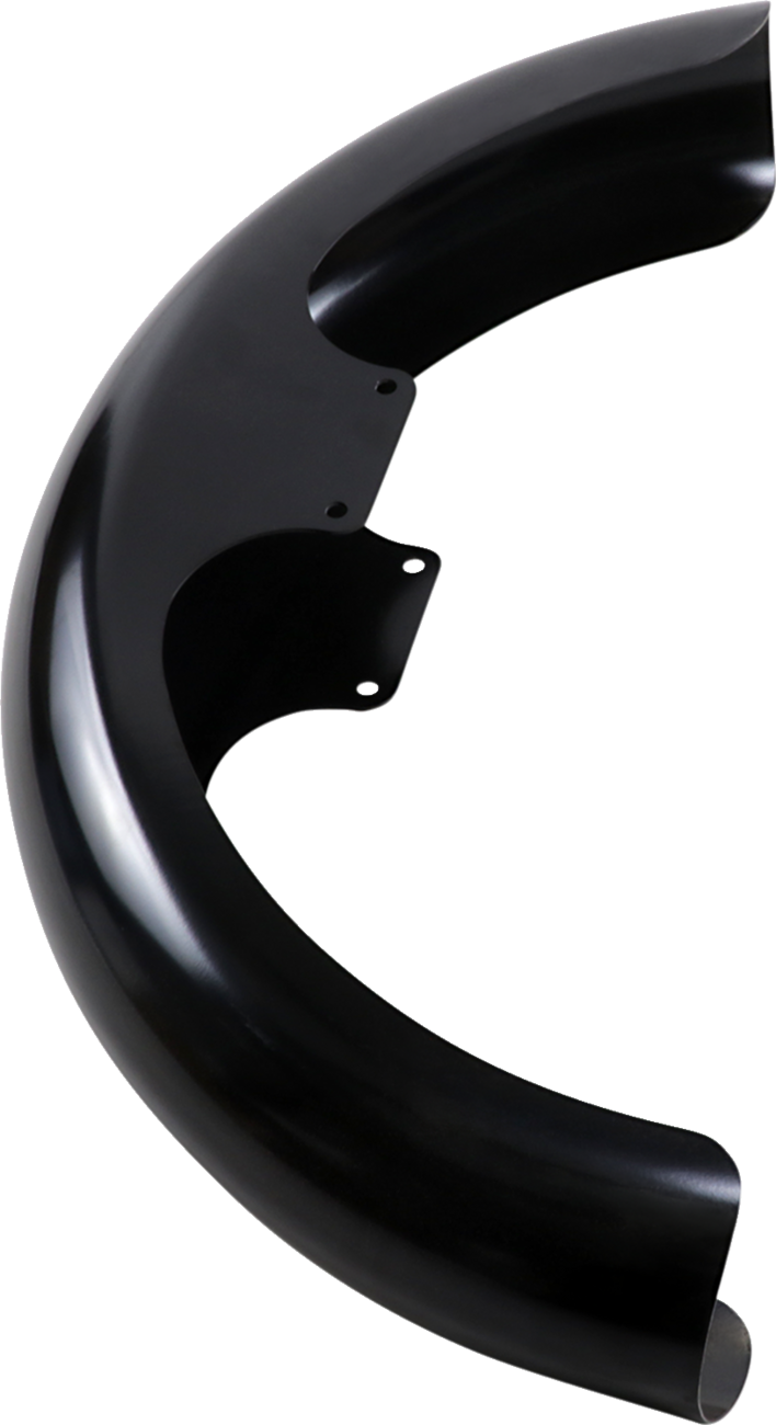 Klock Werks Wrapper Front Fender - Black - 21" - HD Dyna/Softail
