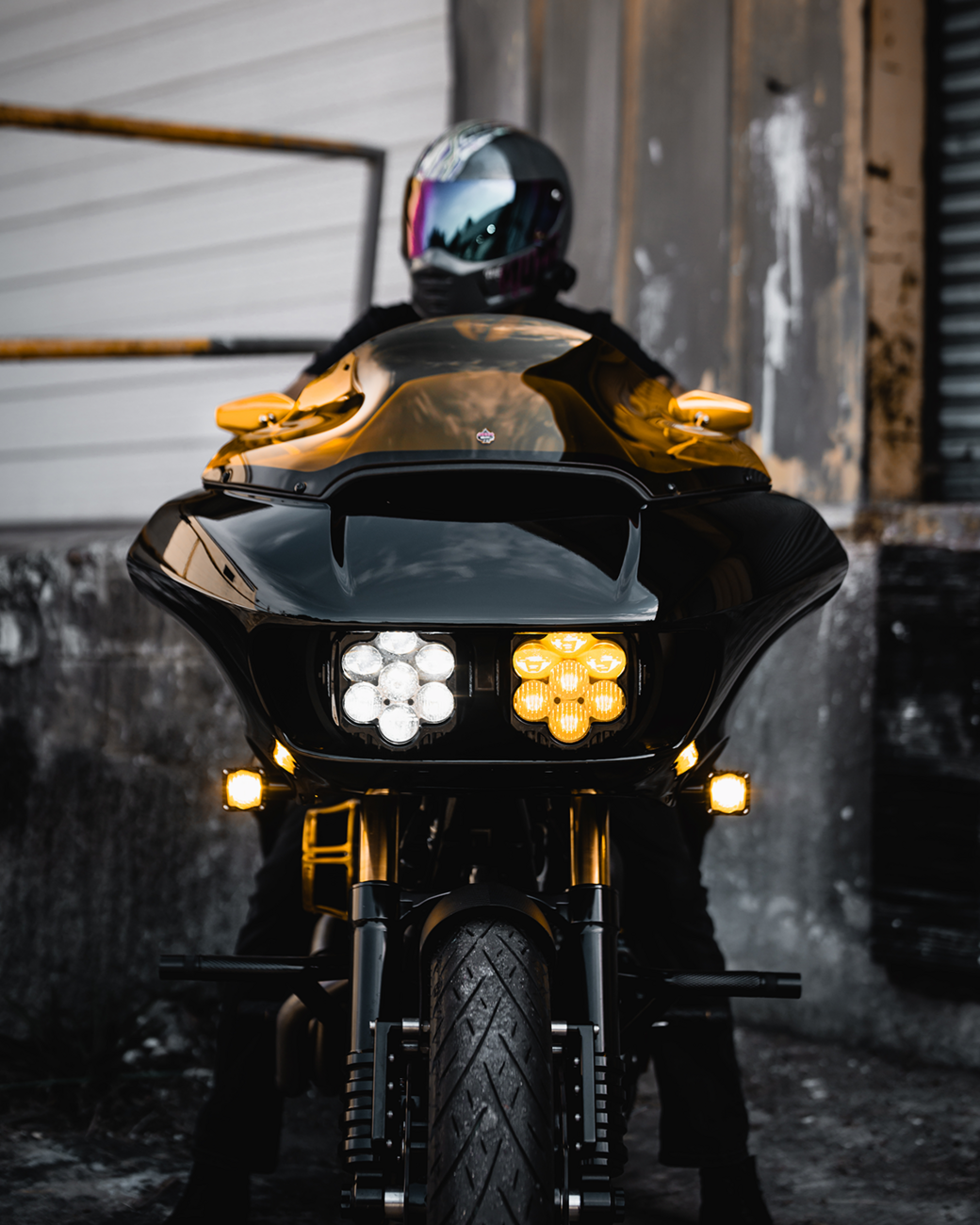 Custom Dynamics LED Turn Signals - Black -Yellow Lens - Road Glide