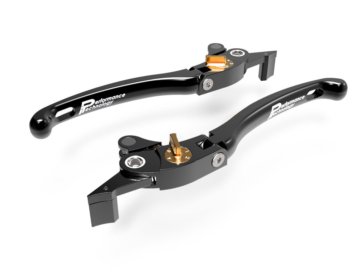 Ducabike DBK LE07 Brake / Clutch Adjustable Levers Eco GP 1 - BLACK-GOLD
