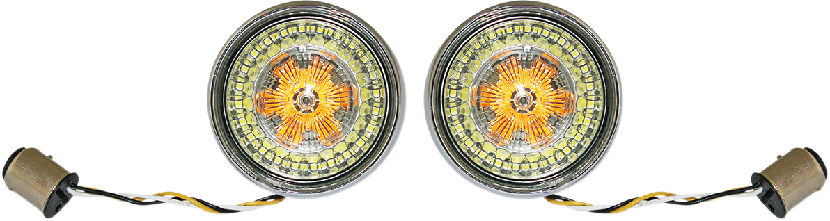 Custom Dynamics Bullet Turn Signal - 1157 - Chrome - Smoke Lens