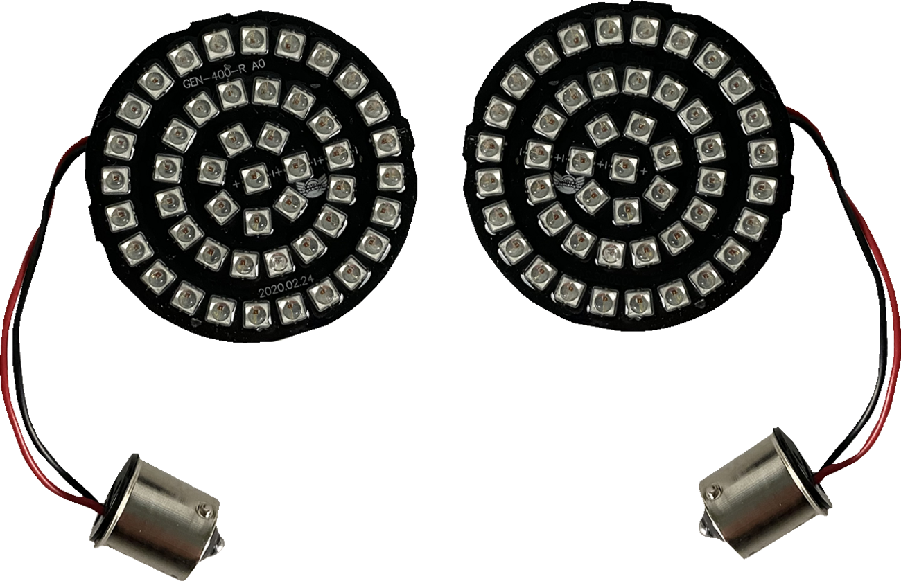 Custom Dynamics Turn Signal Insert - LED - Red - 1156