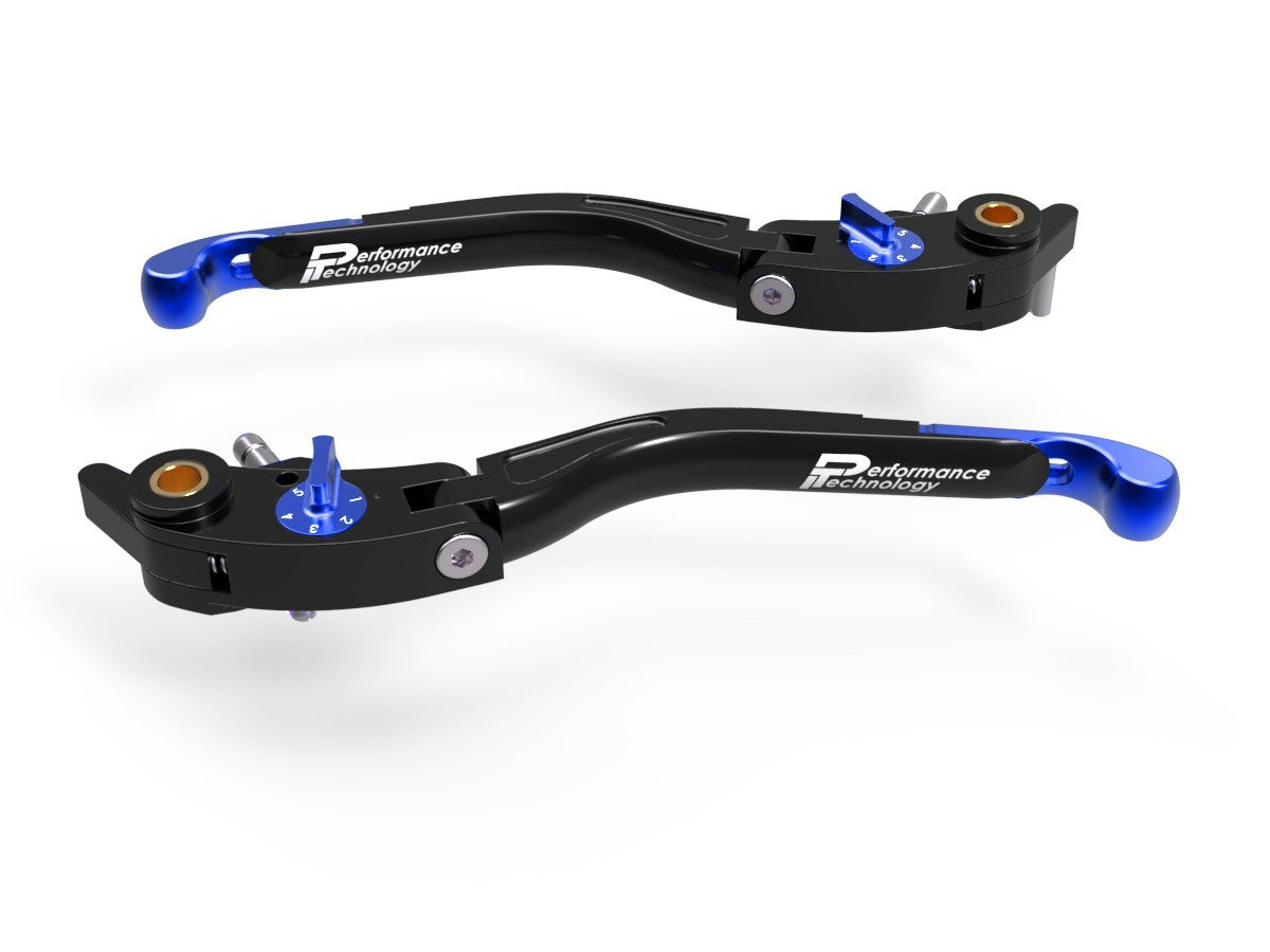 Ducabike DBK LEA01 Brake / Clutch Adjustable Levers Eco GP 2 - BLACK-BLUE