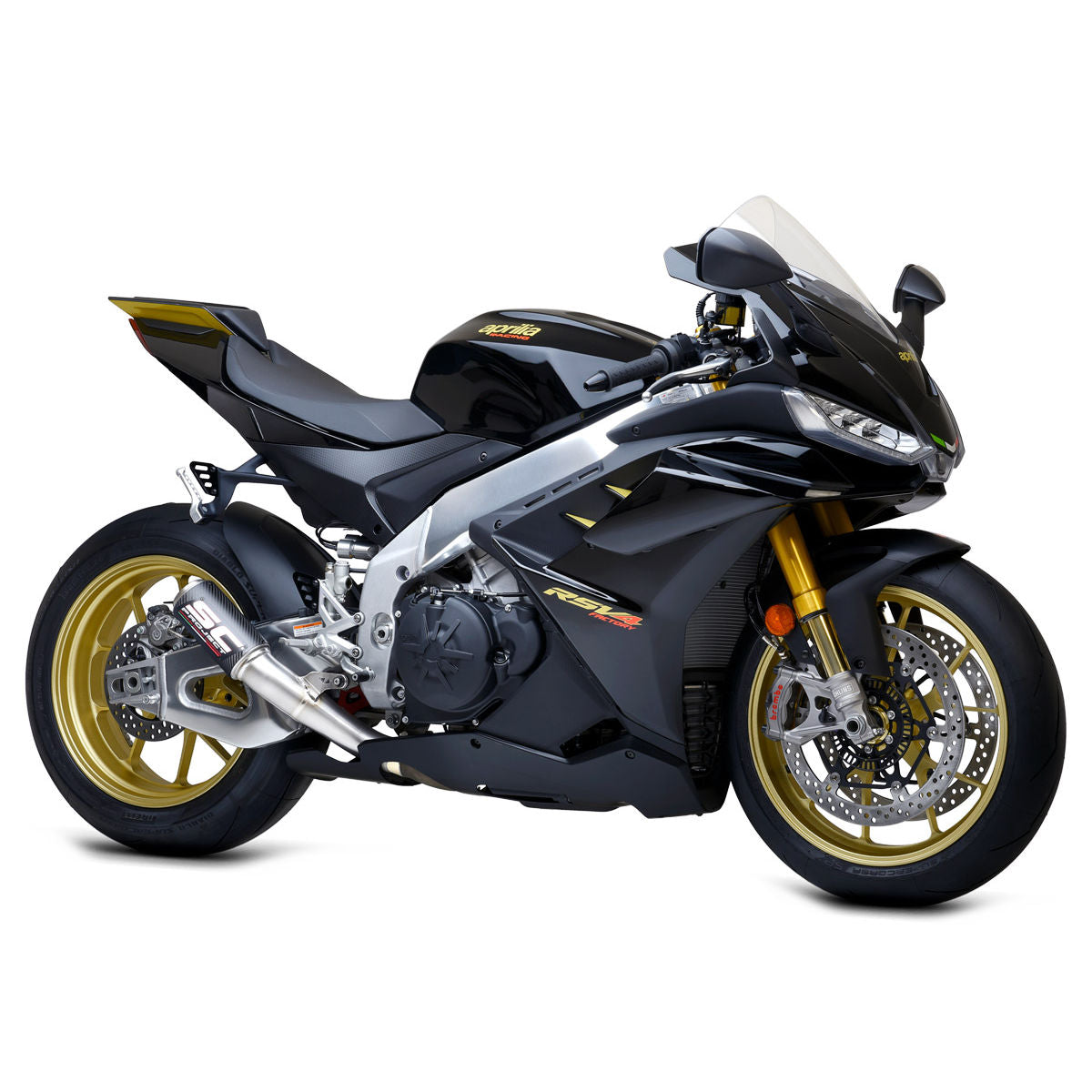 SC Project CR-T Carbon Fiber Slip On For Tuono V4 1100 Factory 2021-2026