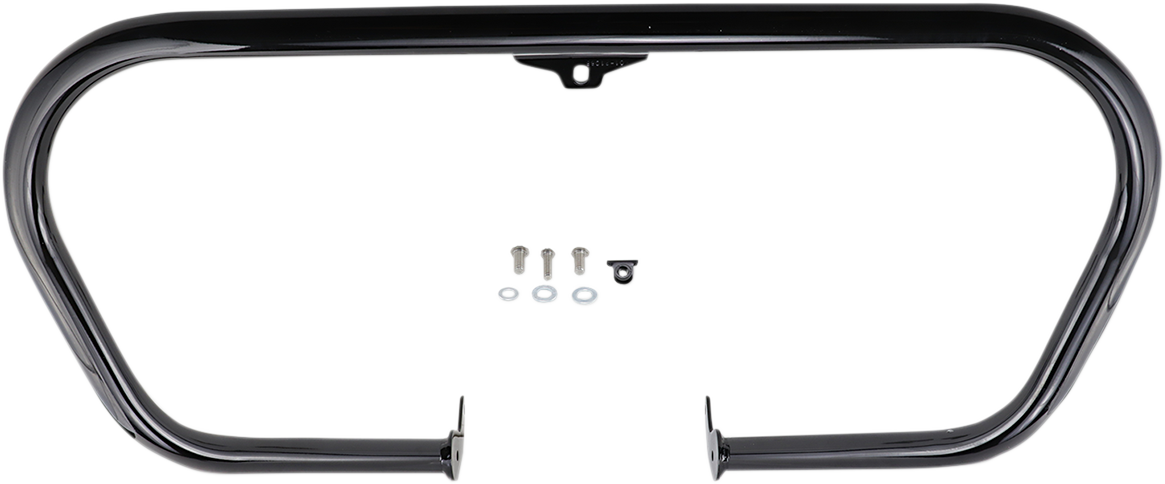 Cobra V-Bend Freeway Bar (Highway Bar) - Black - Softail