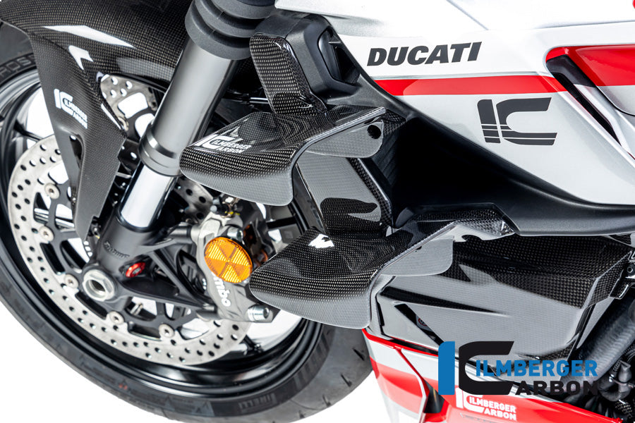 Ilmberger Carbon Radiator Cover Left Ducati Streetfighter V2 - Gloss