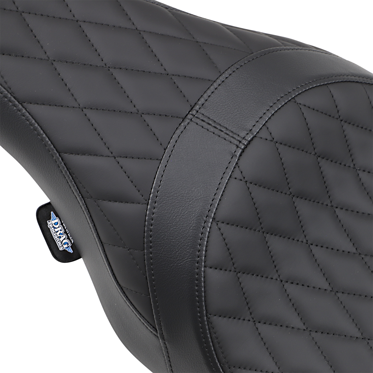 Drag Specialties Seats Caballero Seat - Solar Reflective Leather - Diamond Stitch - FL '08-'23