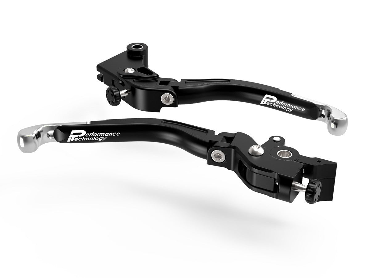 Ducabike DBK L15 Evo Brake + Clutch Adjustable Levers - BLACK-SILVER