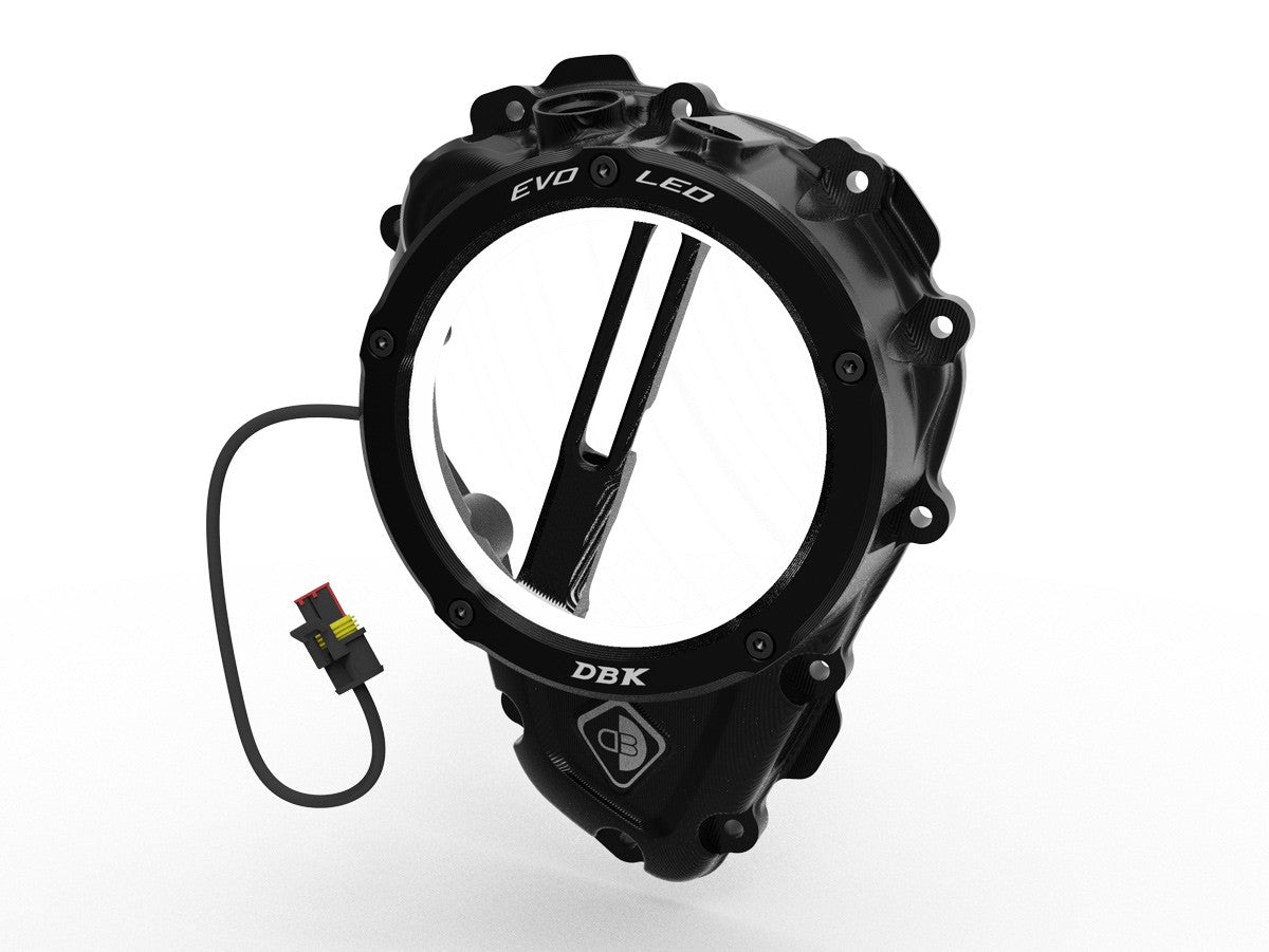 Ducabike DBK Ccdvl16 Triumph Clear Clutch Cover 3D-EVO LED - BLACK-BLACK