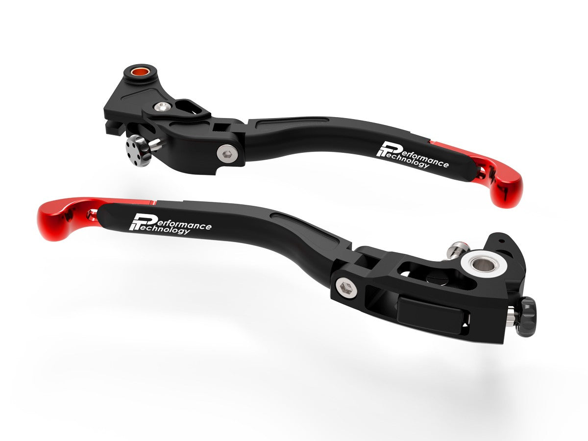 Ducabike DBK L20 Evo BMW Brake + Clutch Adjustable Levers - BLACK-RED