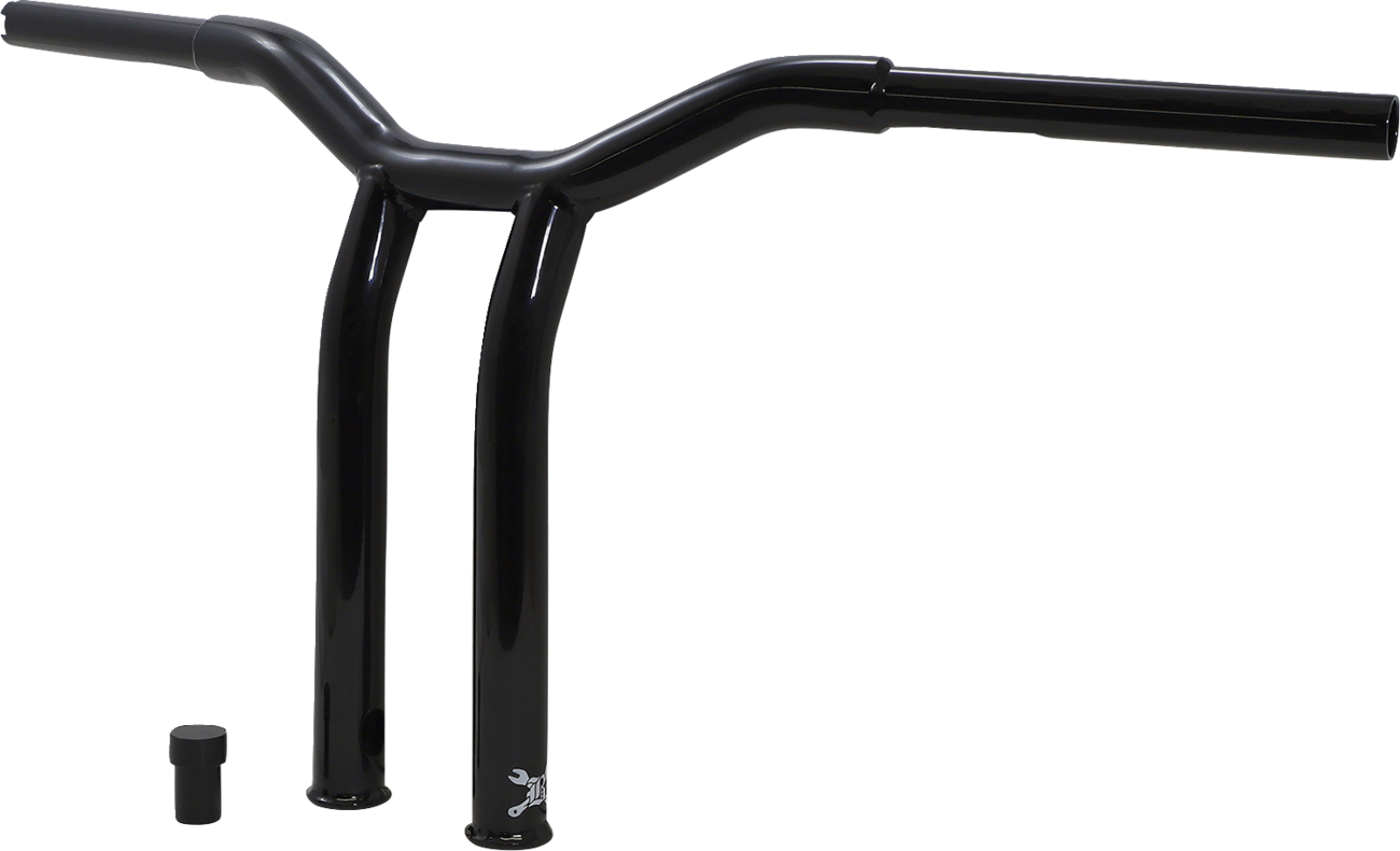 Burly Brand Dominator Handlebar - Raked - 12" - Black