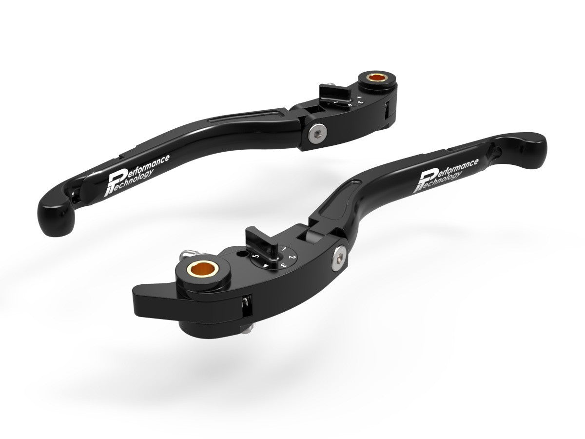Ducabike DBK LEA01 Brake / Clutch Adjustable Levers Eco GP 2 - BLACK-BLACK