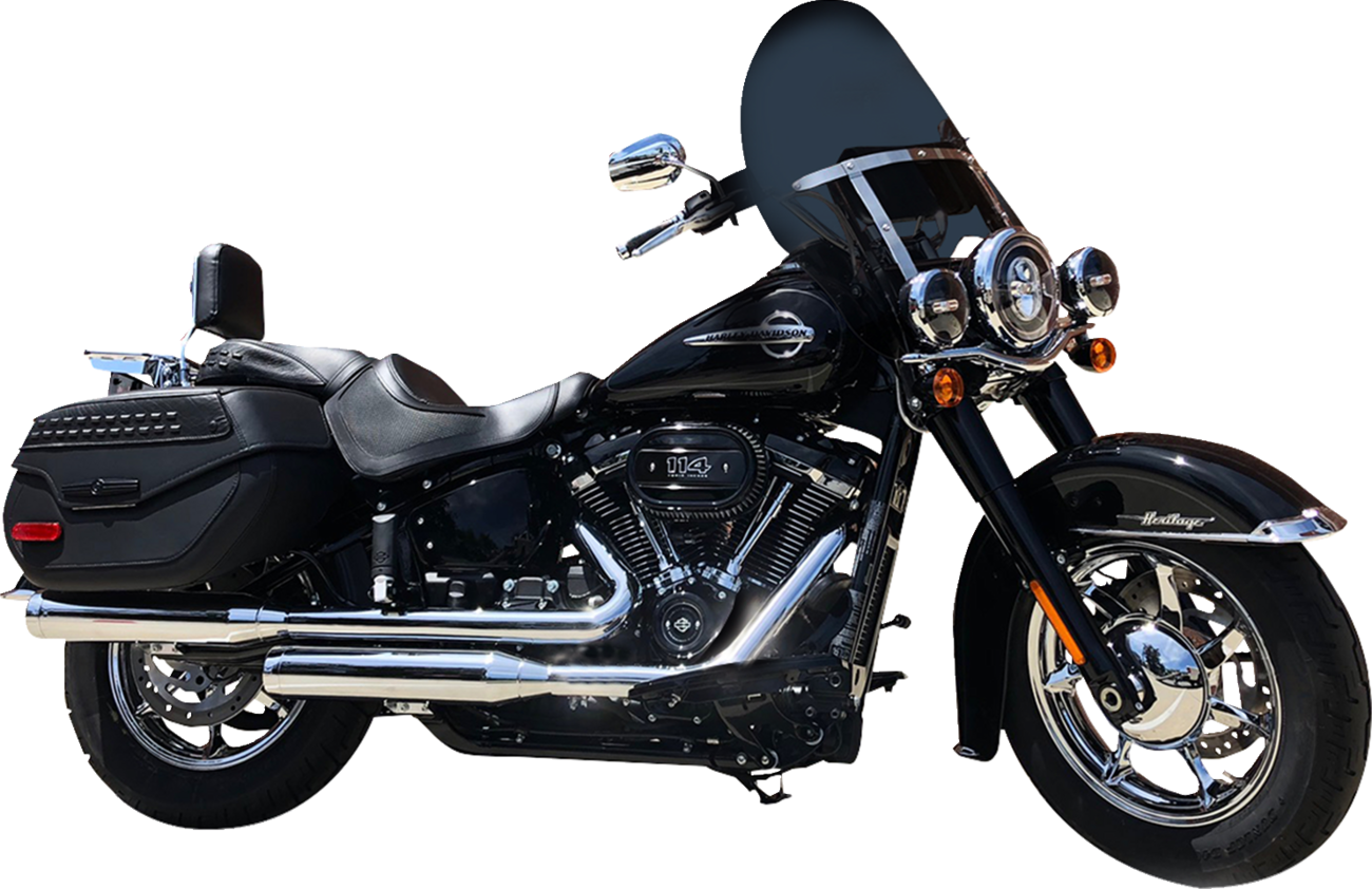 Klock Werks Billboard Flare® Windshield - 20" - Dark Smoke - '18-'25 Harley-Davidson®