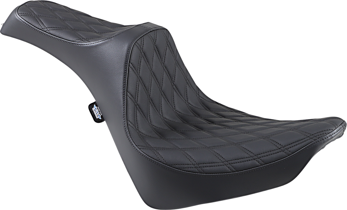Drag Specialties Seats Predator III Seat - Double Diamond - Black Stitching - FL/FX '18-'23