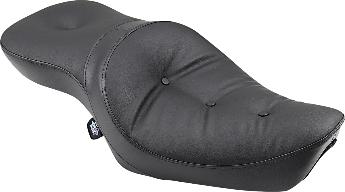 Drag Specialties Seats Low-Profile Double Bucket 2-Up Vinyl Seat