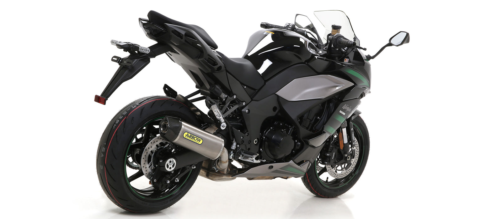 Arrow 71914PK Indy-Race Titanium Slip On With Carbon End Cap