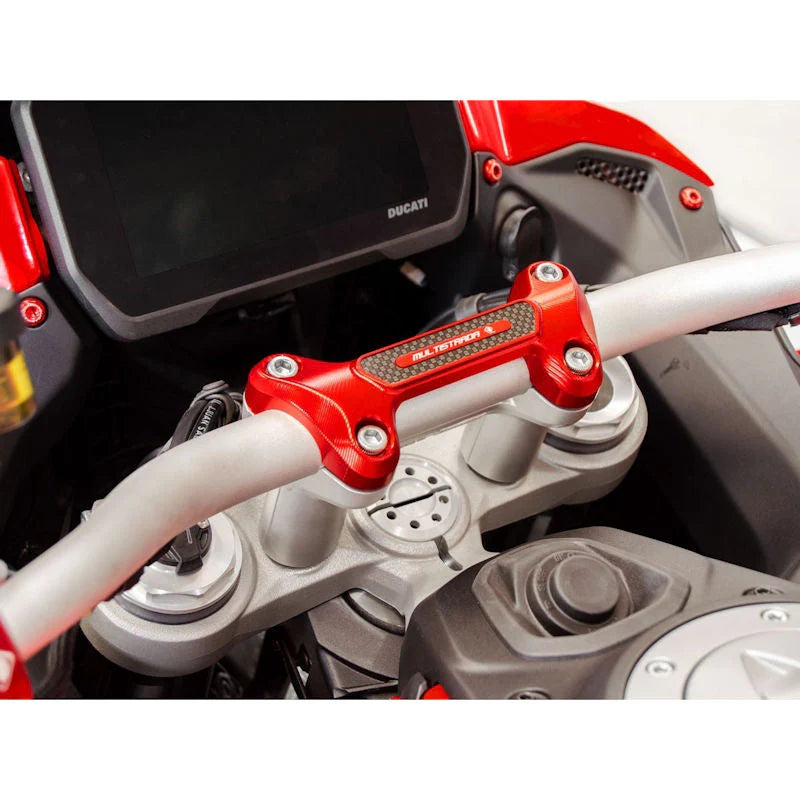 Ducabike DBK Carbon Fiber 3D Handlebar Clamp Multistrada V4 V4S Pikes Peak V4RS