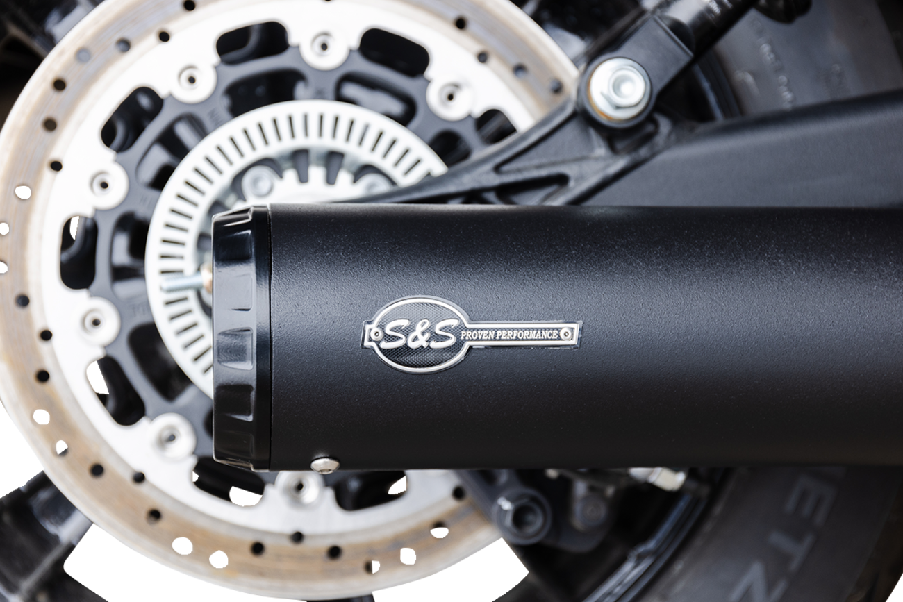 S&S Cycle 2-Into-1 Grand National Exhaust System - Black - 50-State