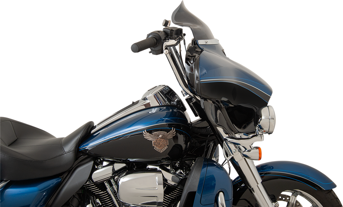 Klock Werks Flare® Windshield - 8-1/2" - Dark - Smoke - '14-'25 FLH
