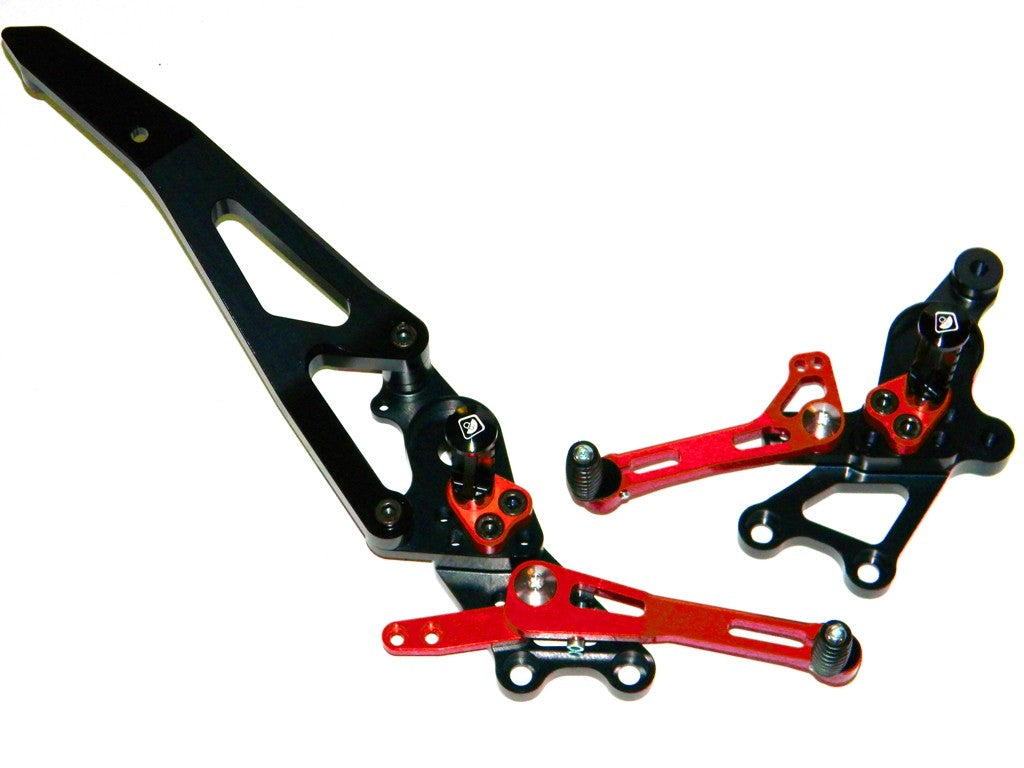 Ducabike DBK Prnhm01 Rearset Hypermotard 821 - BLACK-RED