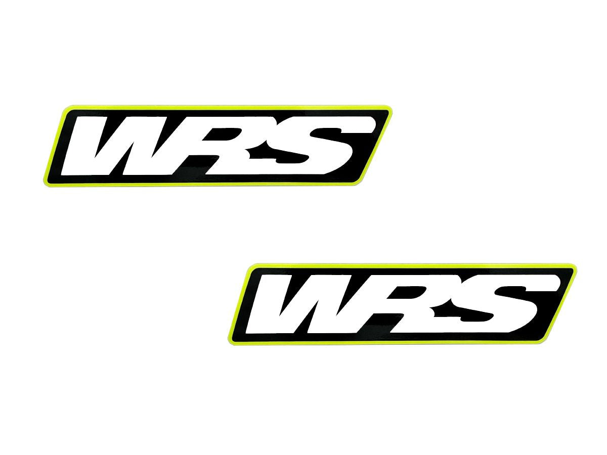 WRS Windscreen Stickers Motogp Team Version Set Of 2 - YELLOW / 130mm