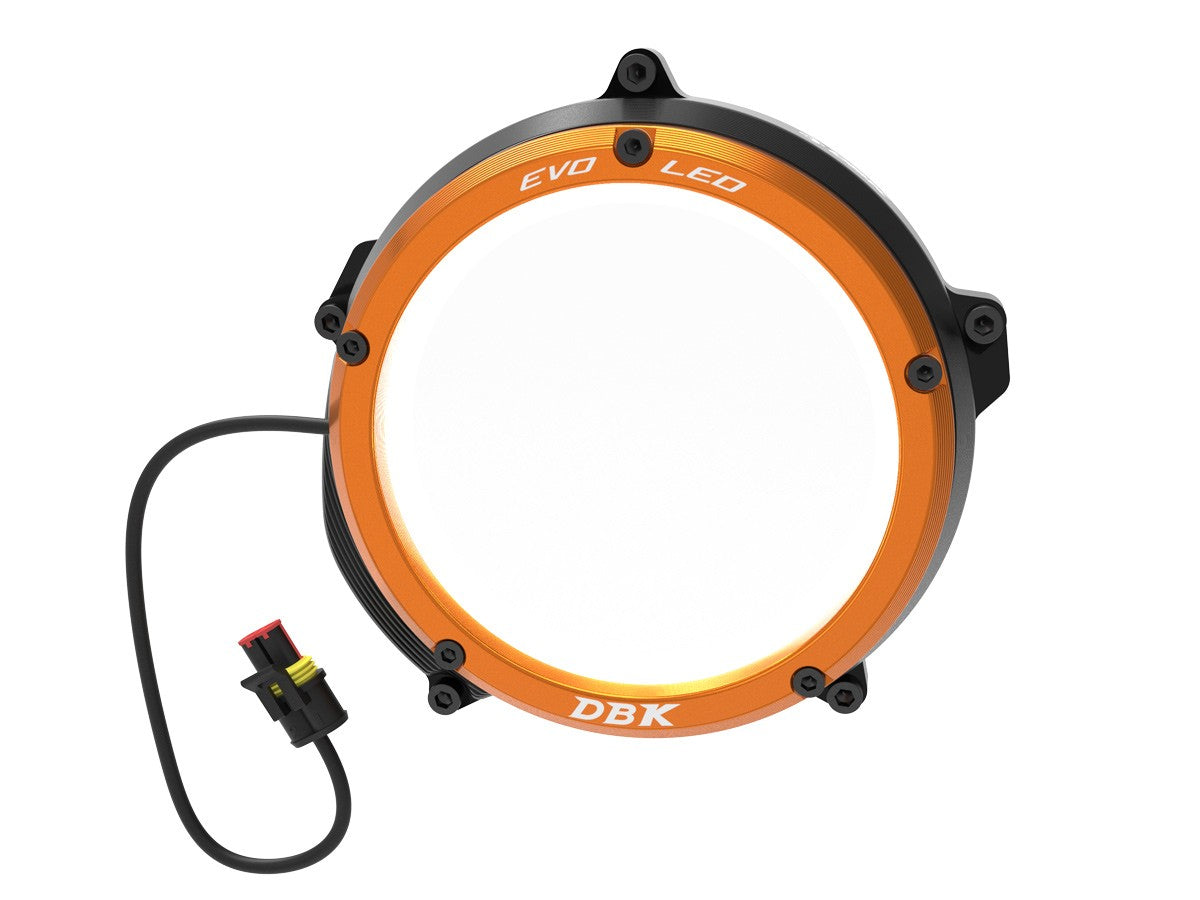 Ducabike DBK Ccktml01 KTM 1390 Clear Clutch Cover Evo LED - BLACK-ORANGE