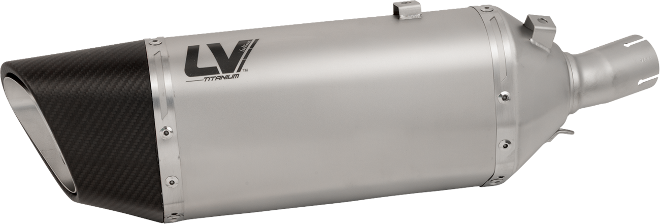 LeoVince LV-14 R Slip-On Muffler - Titanium - Kawasaki Ninja 400/500