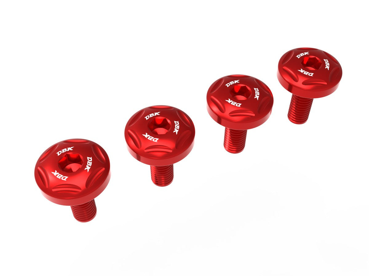 Ducabike DBK KVT104 Panigale V4 MY 2025 Front Fender Screws Kit - Red