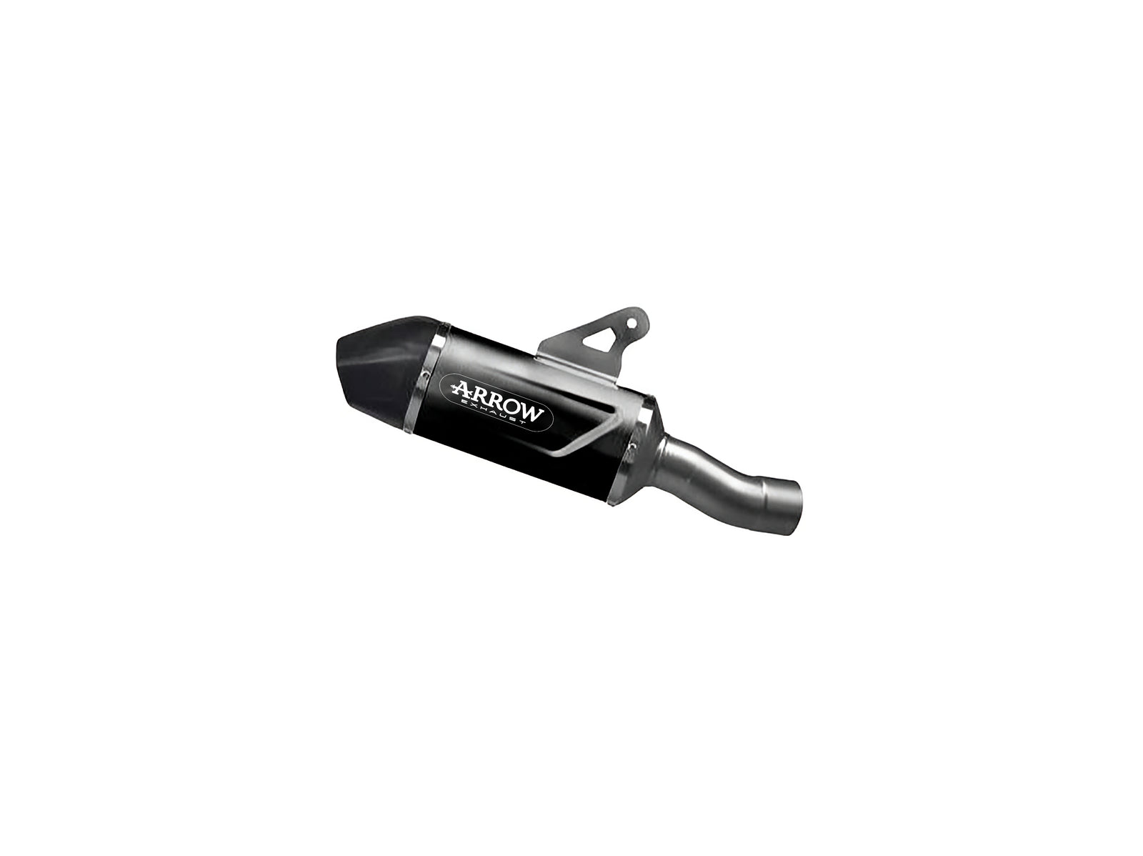 Arrow 72658AKN Indy Race Evo Aluminium Dark Slip On With Carbon End Cap