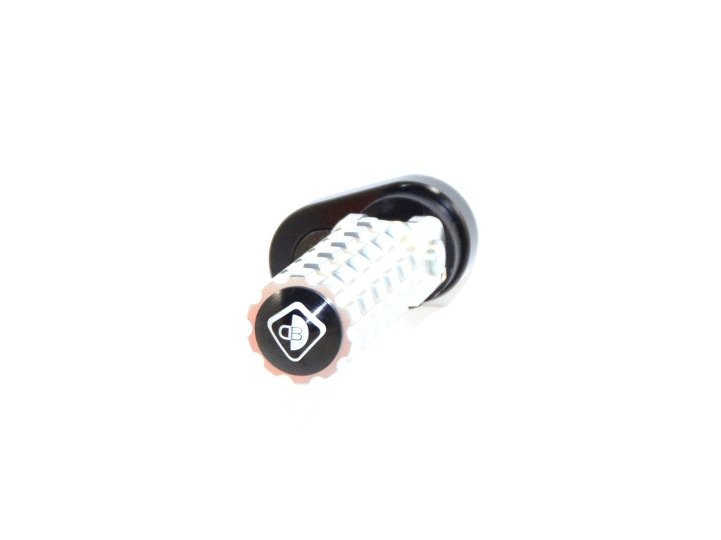 Ducabike DBK PPSCRA01 Adjustable Foot Pegs Scrambler - SILVER