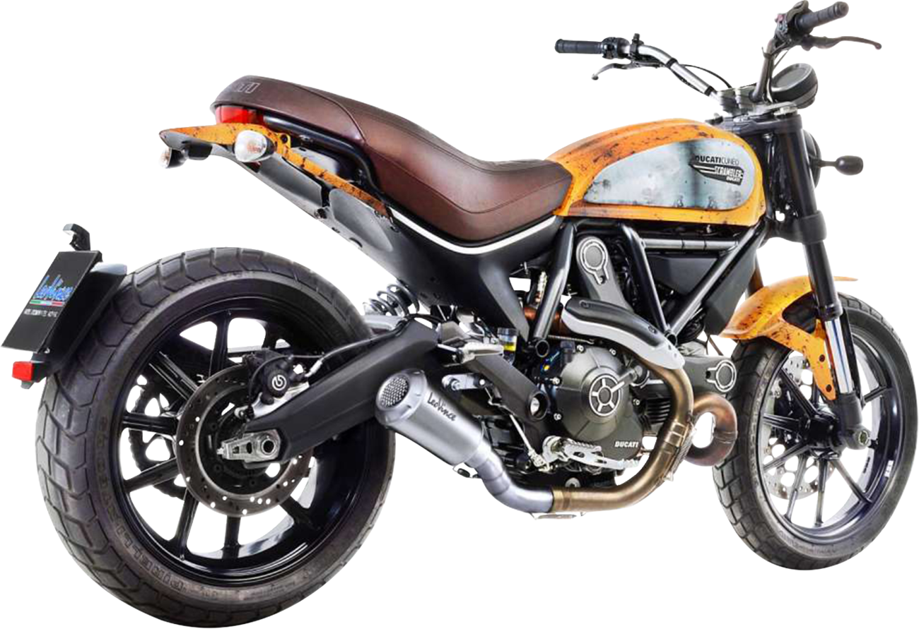 LeoVince Stainless Steel LV-10 Muffler For Scrambler