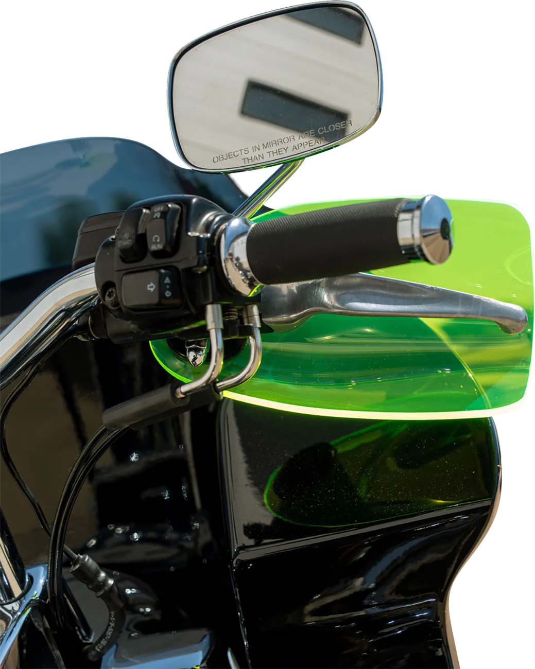 Klock Werks Flare® Handguards - Harley-Davidson Hydraulic Clutch - Green Ice