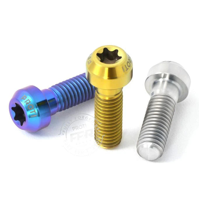 Proti Titanium Front Axle Clamp Bolt Kit - 899 / 959 / 1199 / 1299 - Blue / 1199S