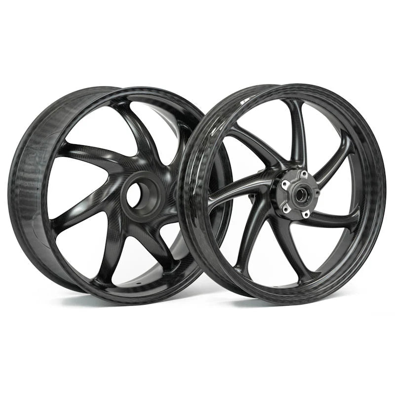 Thyssenkrupp Braided Carbon Fiber Wheel Set For Panigale V2 - Matt