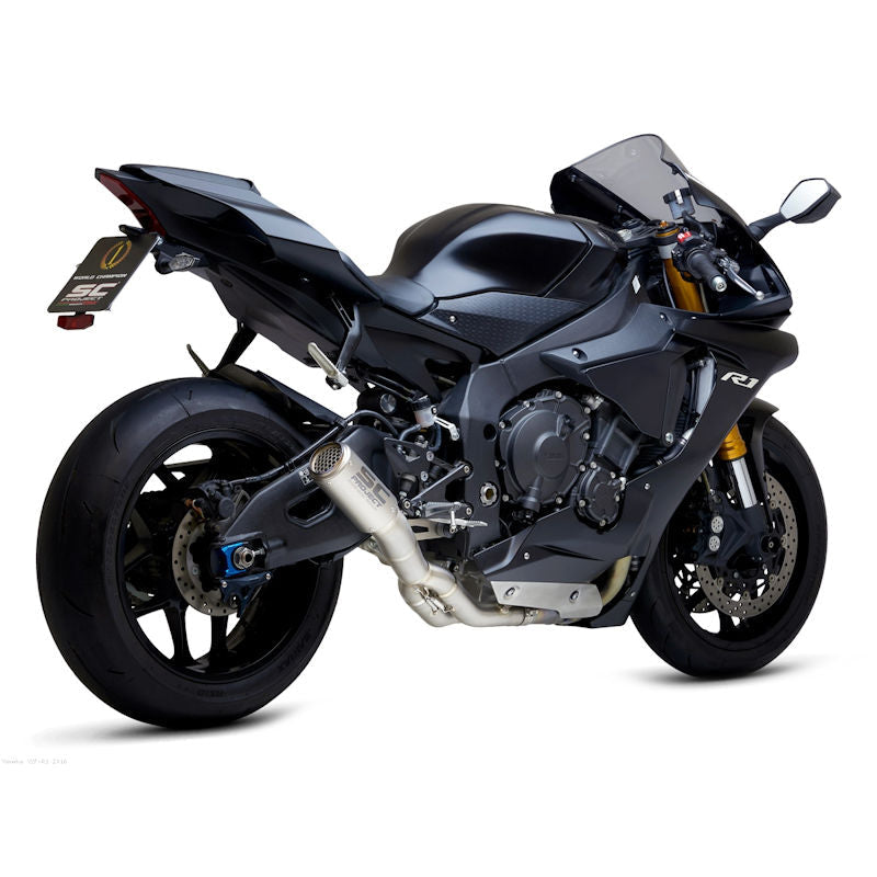 SC Project CR-T Titanium Half Exhaust for Yamaha R1 R1M