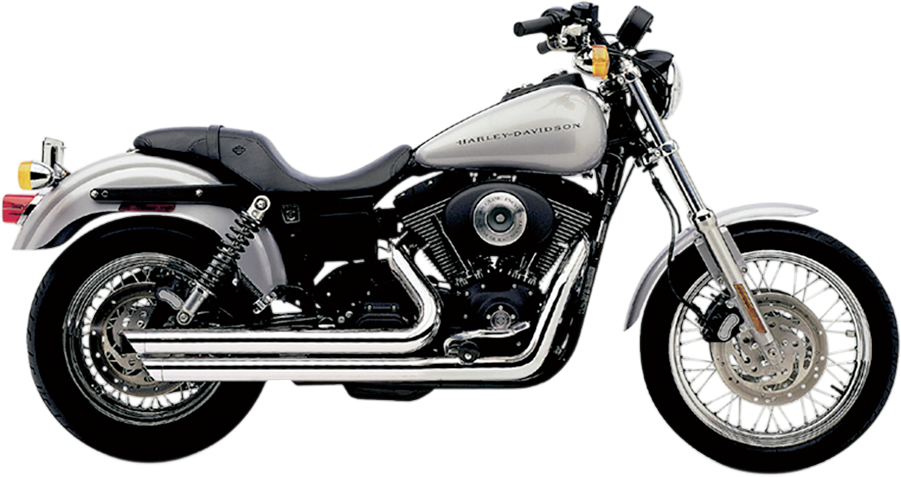 Cobra Speedster Slashdown Exhaust - Chrome - '91-'05 Dyna