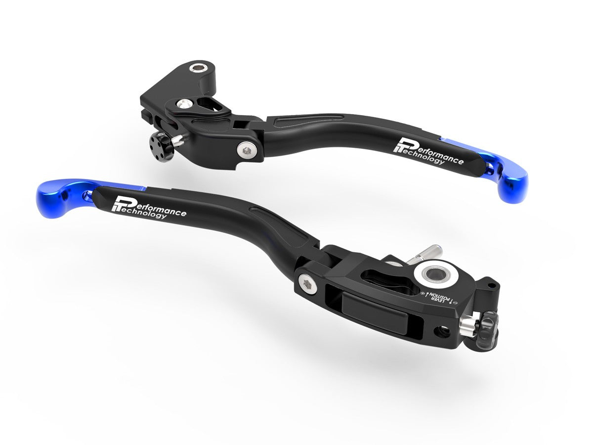 Ducabike DBK L14 Evo Brake + Clutch Levers - BLACK-BLUE