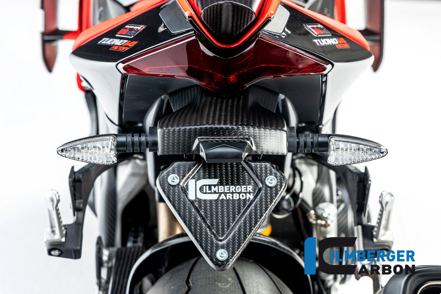 Ilmberger Carbon License Plate Holder Aprilia Tuono / RSV4 From 2021 - Matte