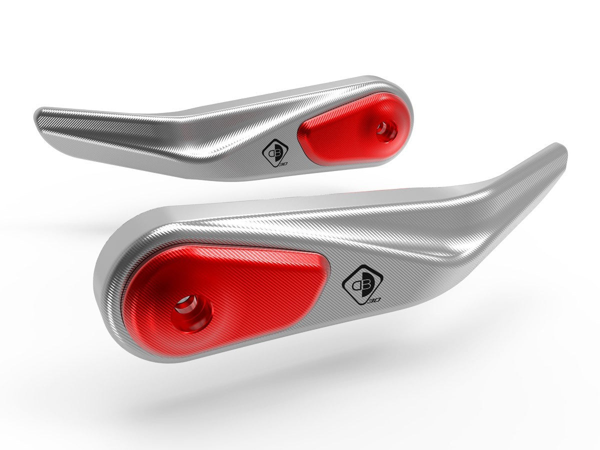 Ducabike DBK SPM02 MTS / HM Handguards Protection - SILVER-RED